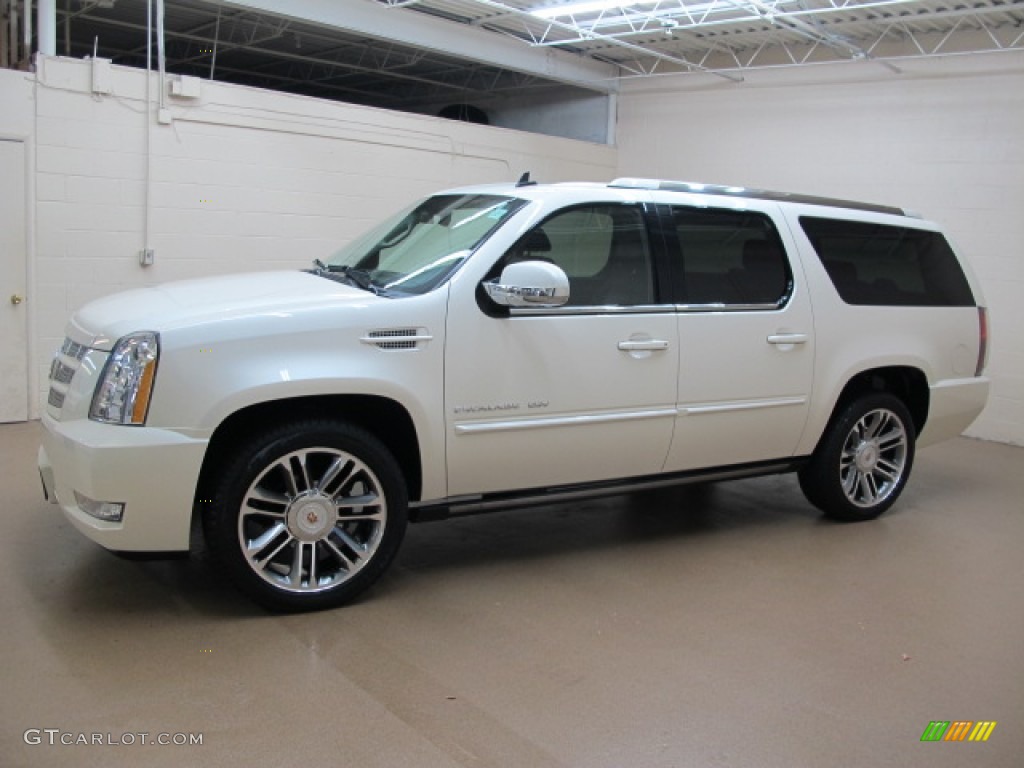 White Diamond Tricoat 2012 Cadillac Escalade Premium AWD Exterior Photo #87044505