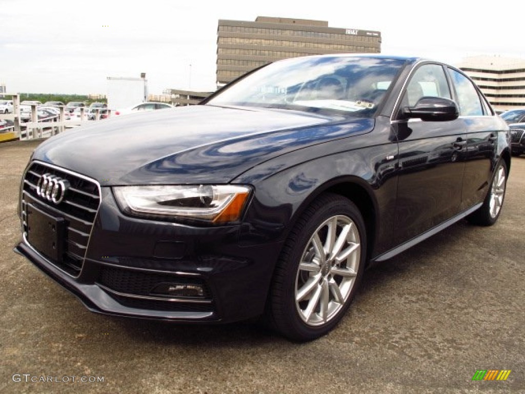 2014 A4 2.0T quattro Sedan - Moonlight Blue Metallic / Velvet Beige/Moor Brown photo #5