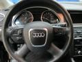 2009 Audi Q7 Black Interior Steering Wheel Photo