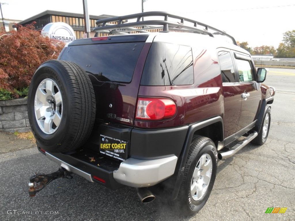 2007 FJ Cruiser 4WD - Black Cherry Pearl / Dark Charcoal photo #4