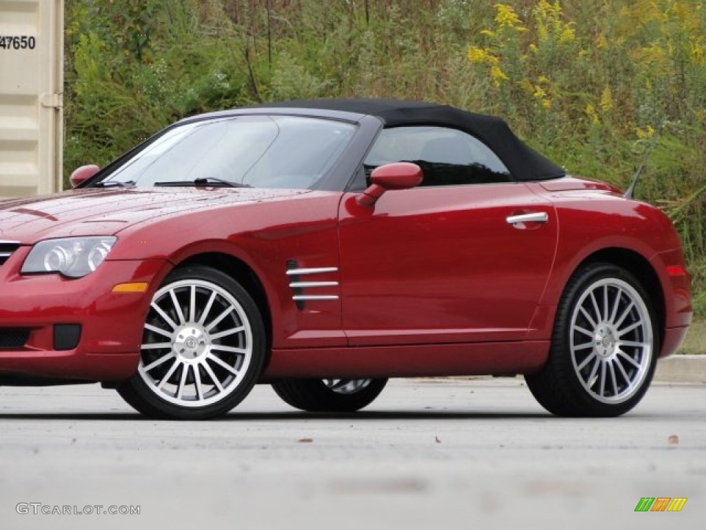 2007 Crossfire SE Roadster - Blaze Red Crystal Pearlcoat / Dark Slate Gray photo #7