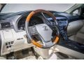 2010 Lexus RX Parchment/Brown Walnut Interior Dashboard Photo