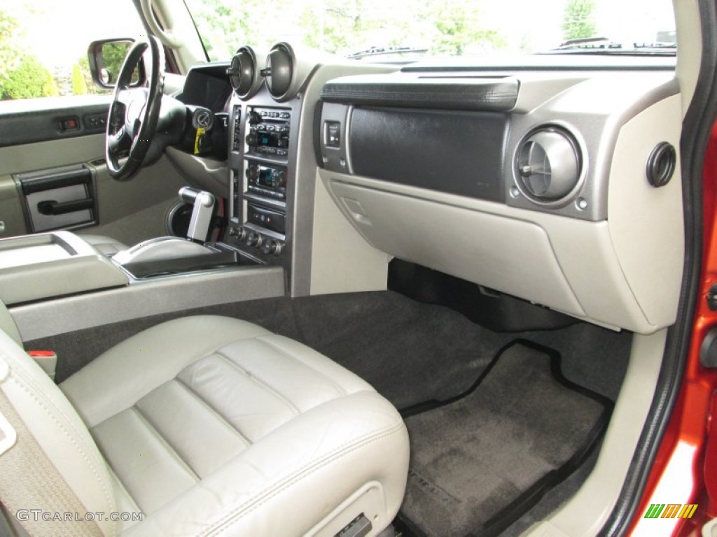 2004 H2 SUV - Sunset Orange Metallic / Wheat photo #16