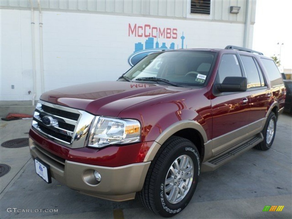 2014 Expedition XLT - Ruby Red / Camel photo #1