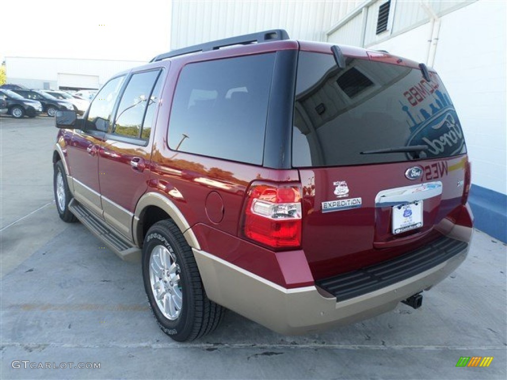 2014 Expedition XLT - Ruby Red / Camel photo #3