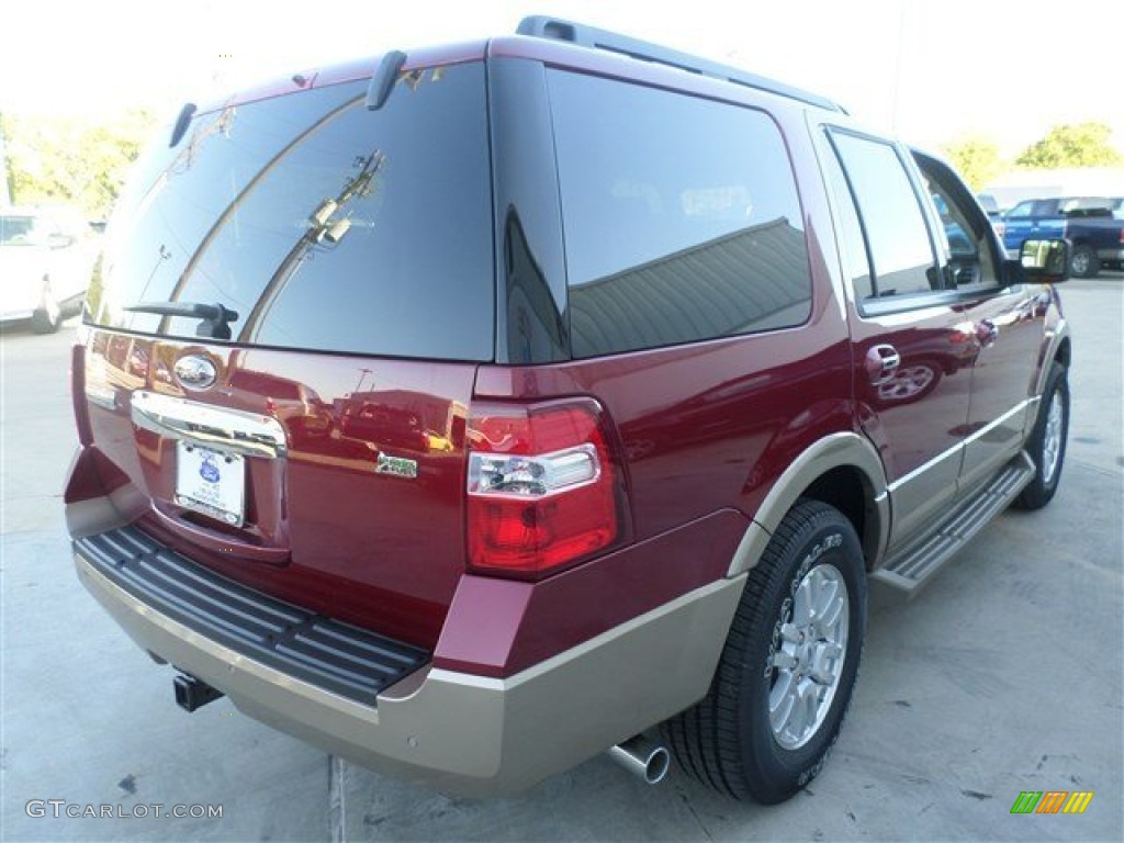 2014 Expedition XLT - Ruby Red / Camel photo #5