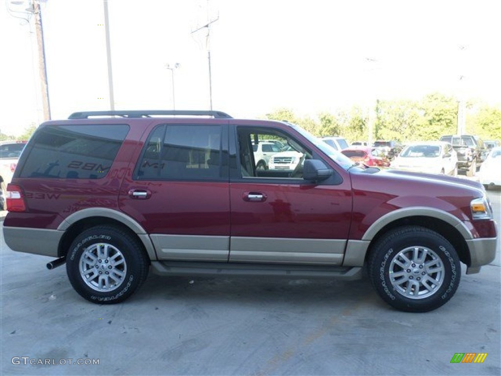2014 Expedition XLT - Ruby Red / Camel photo #6