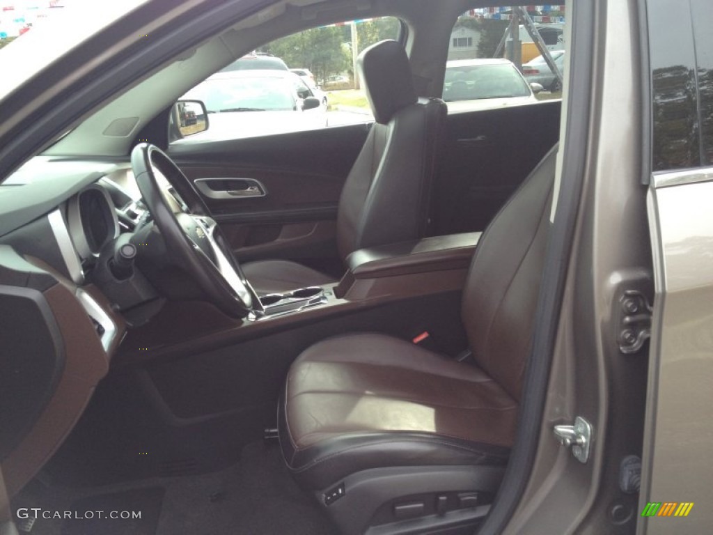 2010 Equinox LTZ AWD - Mocha Steel Metallic / Jet Black/Brownstone photo #28