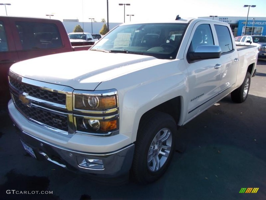 2014 Silverado 1500 LTZ Crew Cab 4x4 - Summit White / Jet Black photo #4