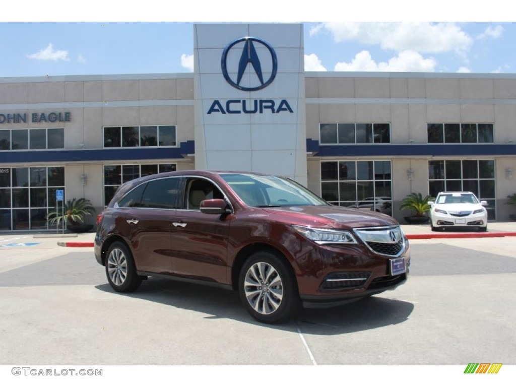 Dark Cherry Pearl Acura MDX