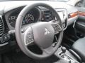 Black 2014 Mitsubishi Outlander SE S-AWC Steering Wheel