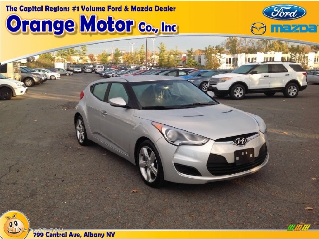2012 Veloster  - Ironman Silver / Black photo #1