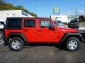 Flame Red - Wrangler Unlimited Sport 4x4 Photo No. 6