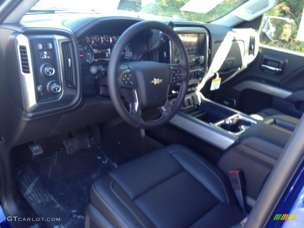 2014 Silverado 1500 LTZ Double Cab 4x4 - Blue Topaz Metallic / Jet Black photo #8