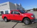 2012 Vermillion Red Ford F150 XLT SuperCab 4x4  photo #2