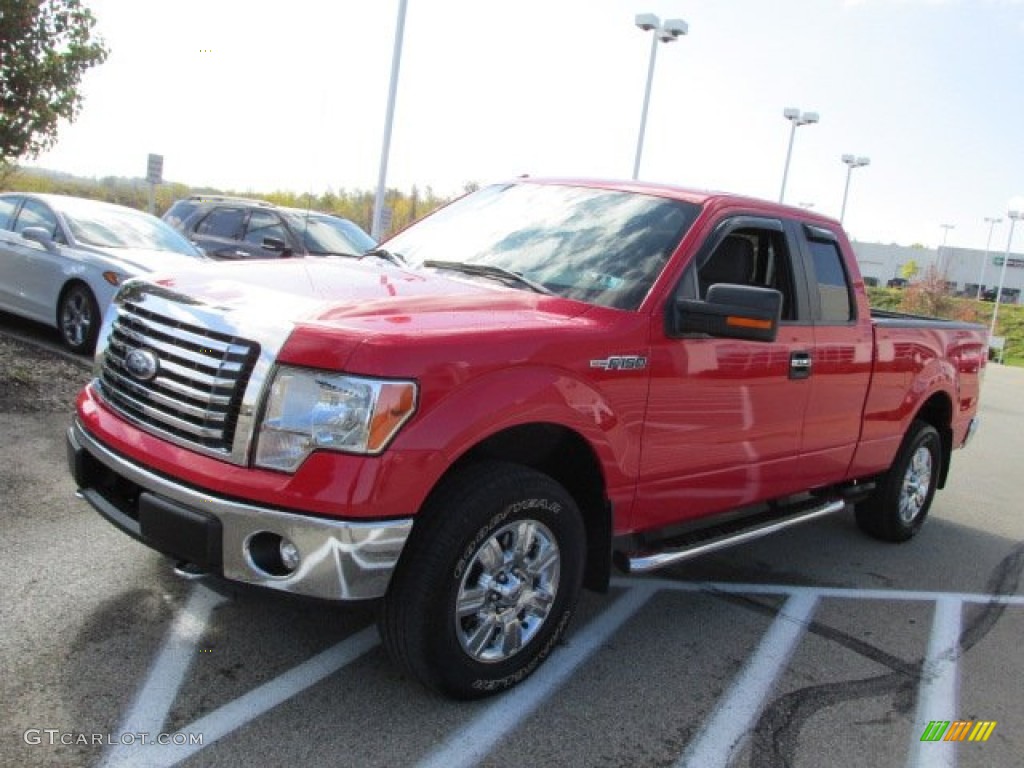 Vermillion Red 2012 Ford F150 XLT SuperCab 4x4 Exterior Photo #87063252