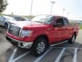 2012 Vermillion Red Ford F150 XLT SuperCab 4x4  photo #5