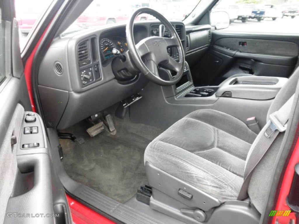 2003 Silverado 1500 LS Extended Cab - Victory Red / Dark Charcoal photo #6