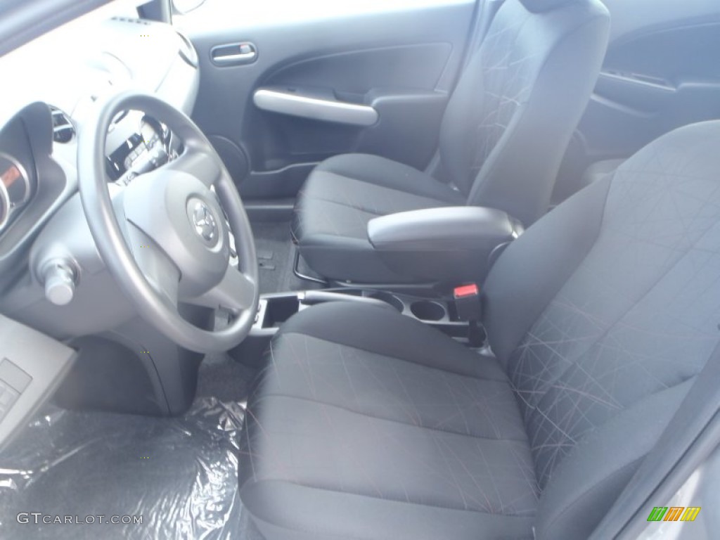 Black Interior 2014 Mazda Mazda2 Sport Photo #87066486