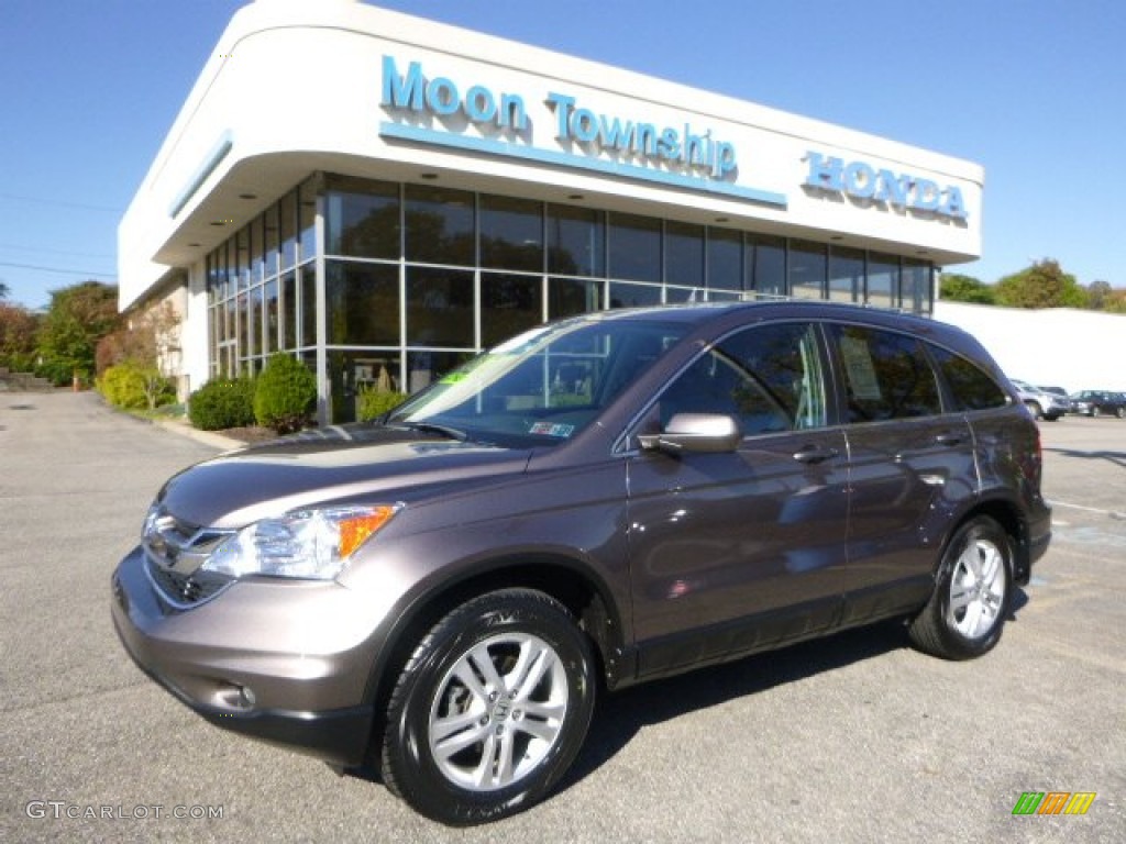 2011 CR-V EX-L 4WD - Urban Titanium Metallic / Black photo #1