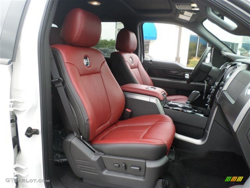 Limited Unique Red Leather Interior 2013 Ford F150 Limited