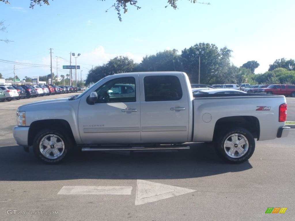 2012 Silverado 1500 LTZ Crew Cab 4x4 - Silver Ice Metallic / Light Titanium/Dark Titanium photo #3