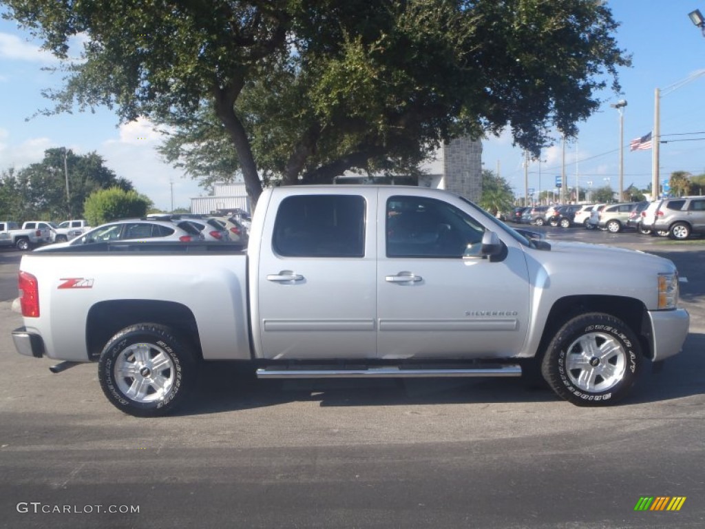 2012 Silverado 1500 LTZ Crew Cab 4x4 - Silver Ice Metallic / Light Titanium/Dark Titanium photo #9