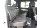 2013 Ford F150 Raptor Black Leather/Cloth Interior Rear Seat Photo