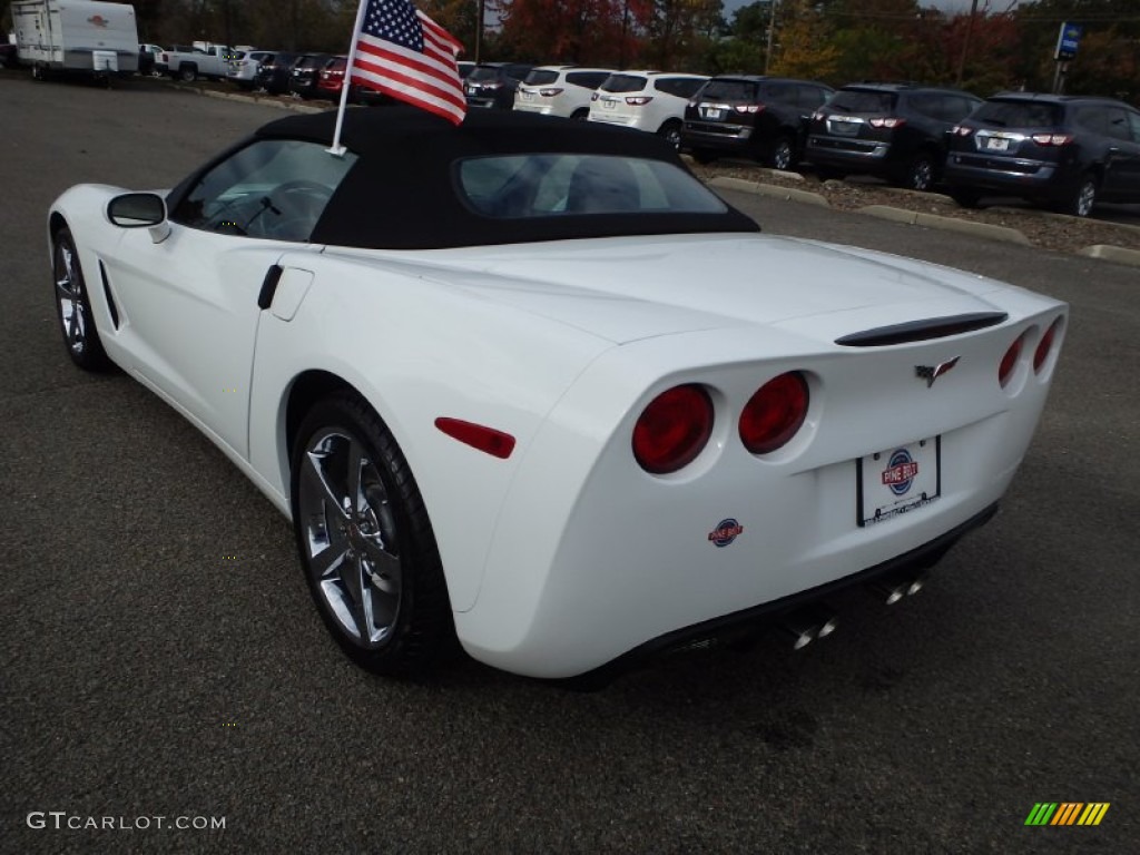 2010 Corvette Convertible - Arctic White / Red photo #6