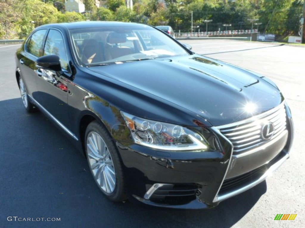 Obsidian Black 2014 Lexus LS 460 L AWD Exterior Photo #87069556