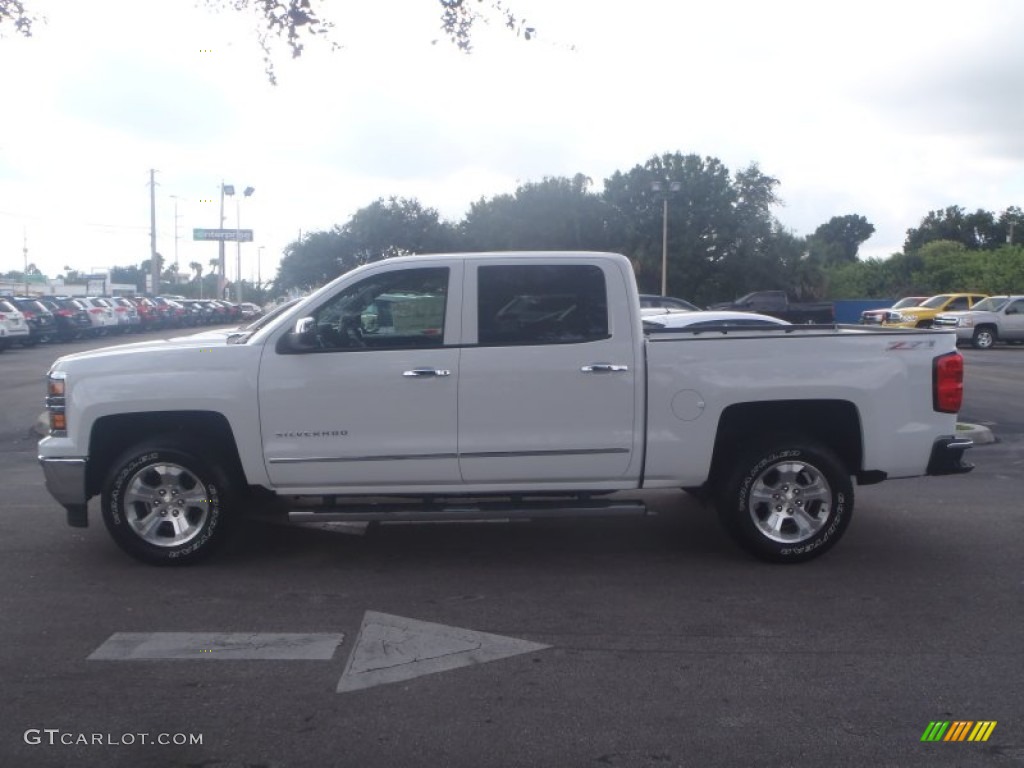 2014 Silverado 1500 LTZ Crew Cab 4x4 - Summit White / Jet Black/Dark Ash photo #4