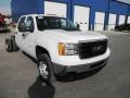 Summit White 2014 GMC Sierra 3500HD Crew Cab 4x4 Dually Chassis Exterior