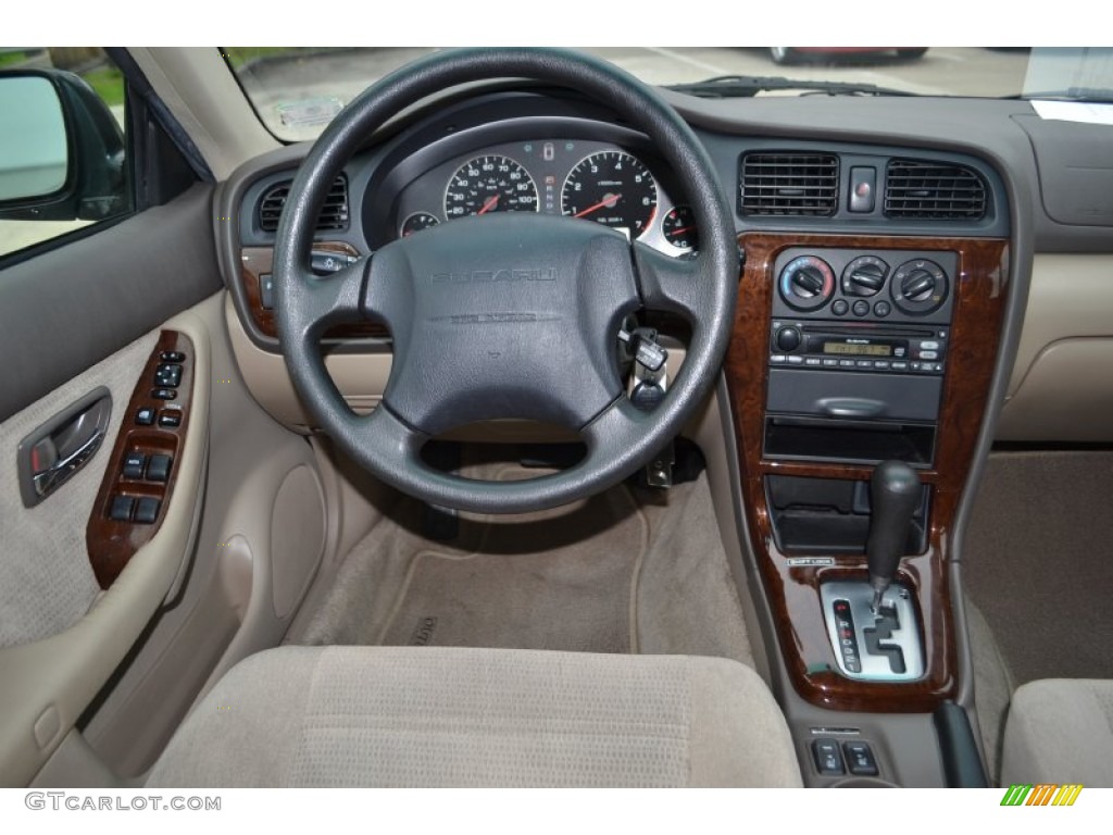 2003 Outback Wagon - Timberline Green Pearl / Beige photo #15