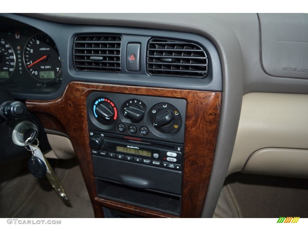 2003 Outback Wagon - Timberline Green Pearl / Beige photo #16
