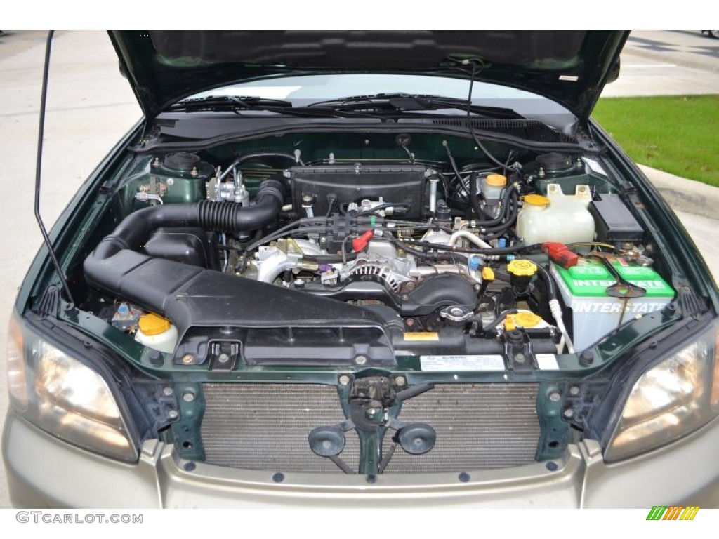 2003 Outback Wagon - Timberline Green Pearl / Beige photo #18