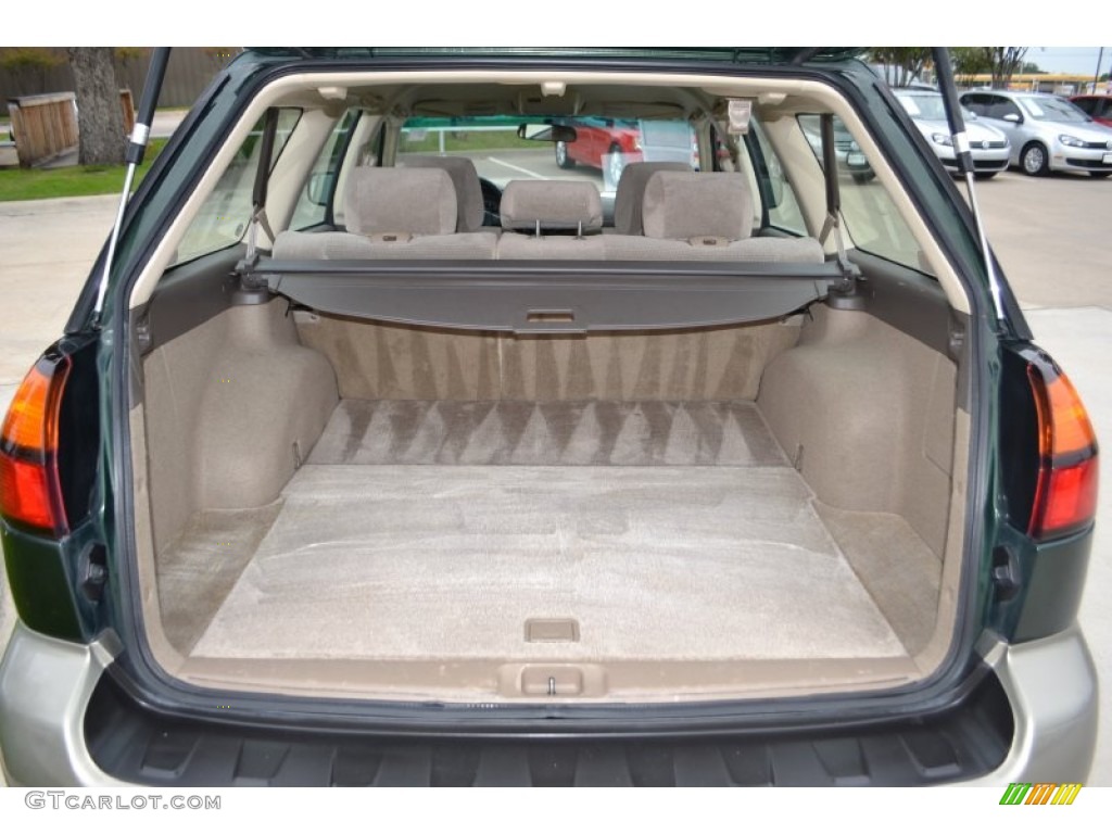 2003 Outback Wagon - Timberline Green Pearl / Beige photo #19