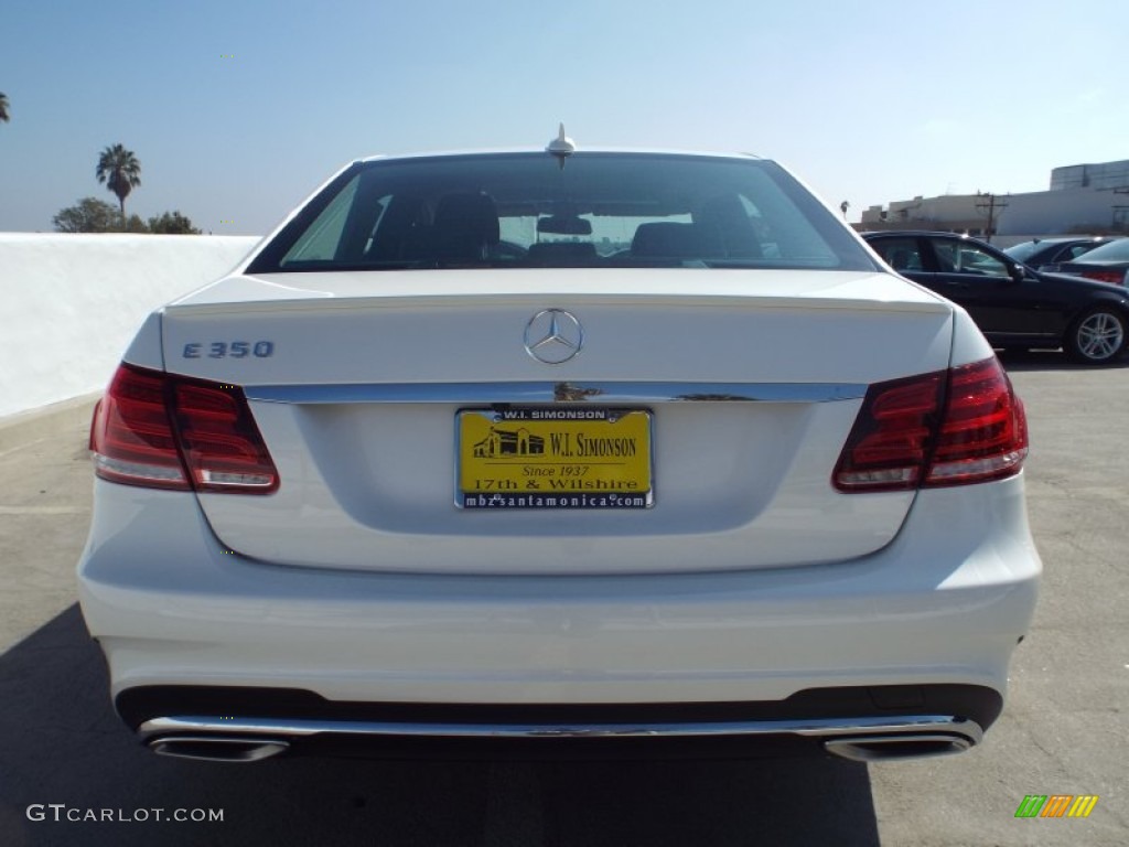 2014 E 350 Sport Sedan - Diamond White Metallic / Black photo #5