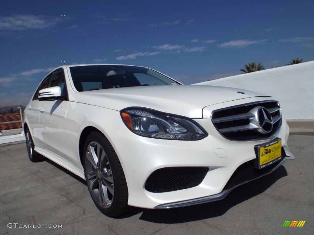 2014 E 350 Sport Sedan - Diamond White Metallic / Black photo #11