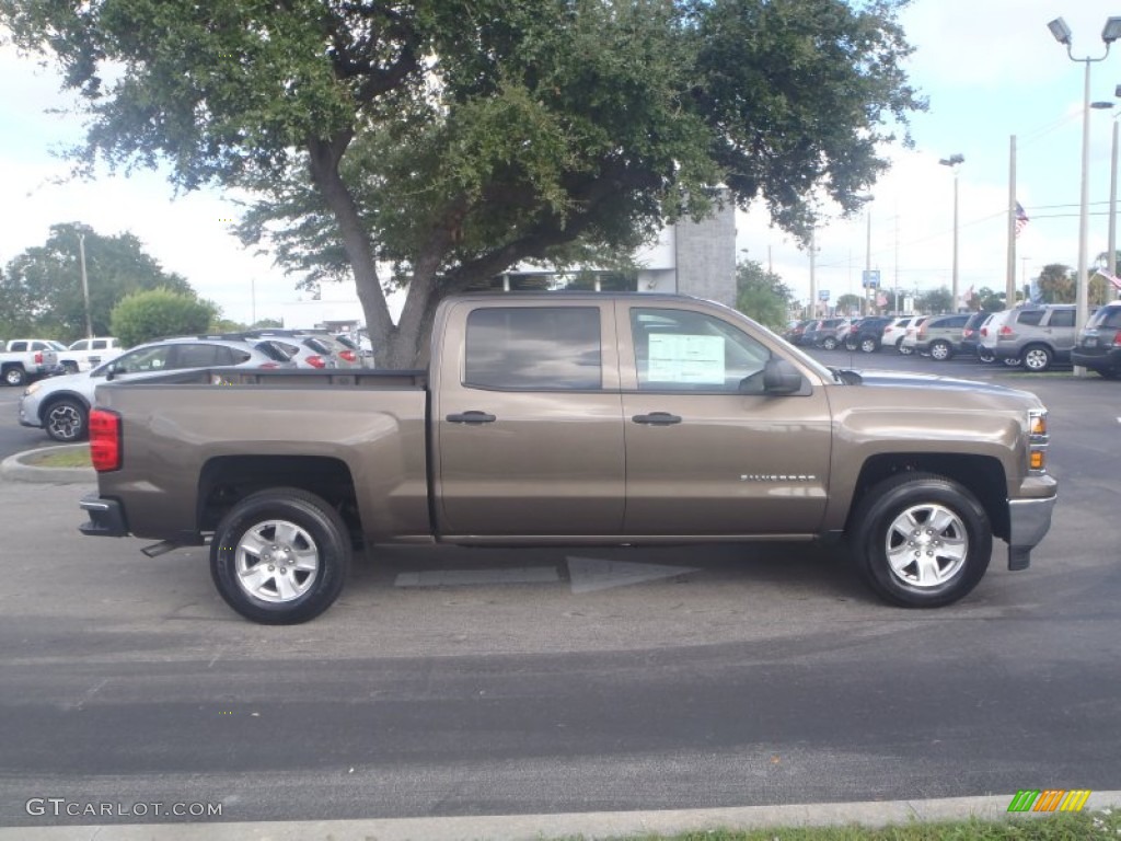 Brownstone Metallic 2014 Chevrolet Silverado 1500 LT Crew Cab Exterior Photo #87071928