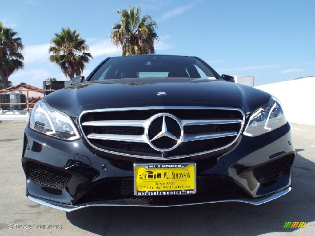 2014 E 550 4Matic Sedan - Black / Black photo #2