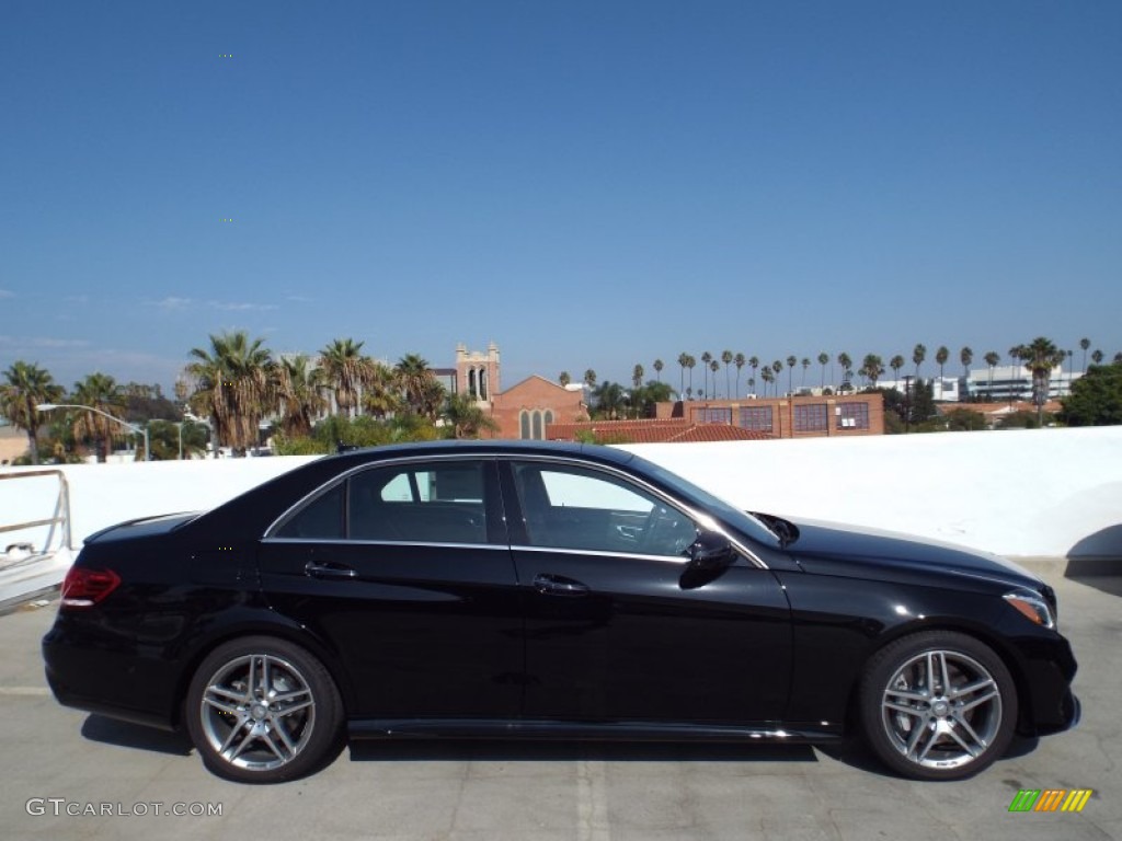 2014 E 550 4Matic Sedan - Black / Black photo #3