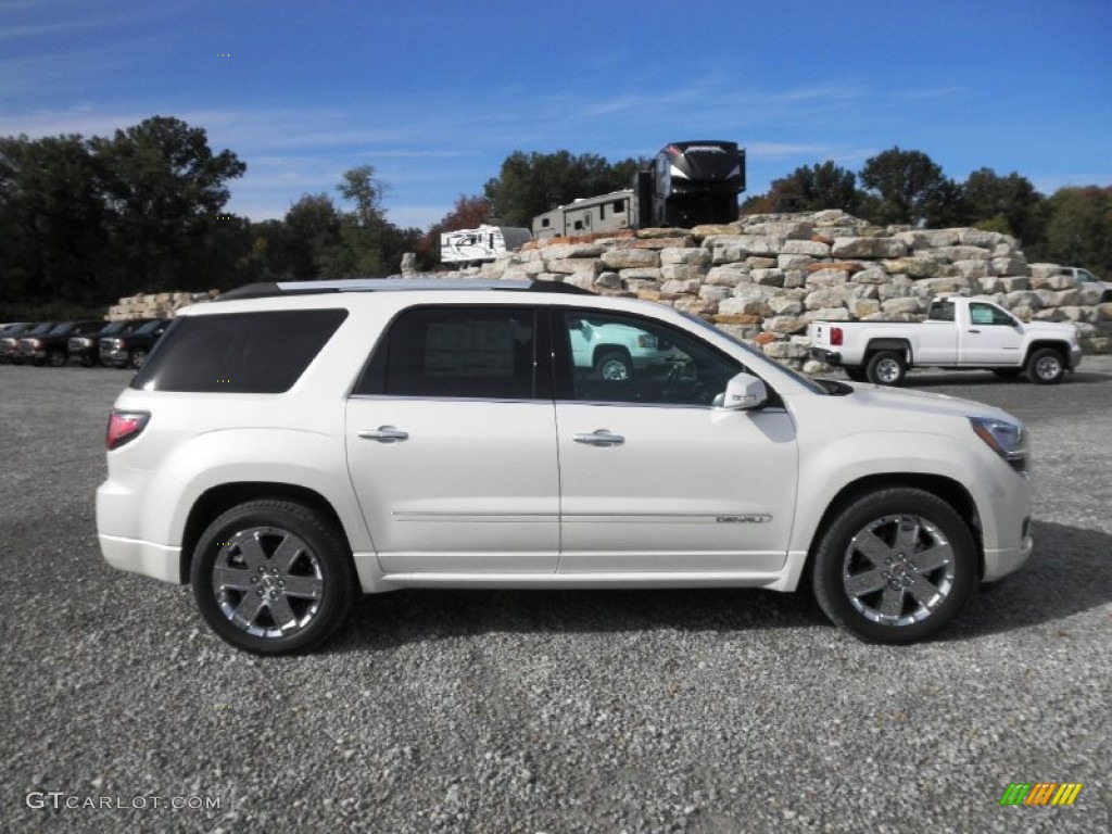 White Diamond Tricoat GMC Acadia