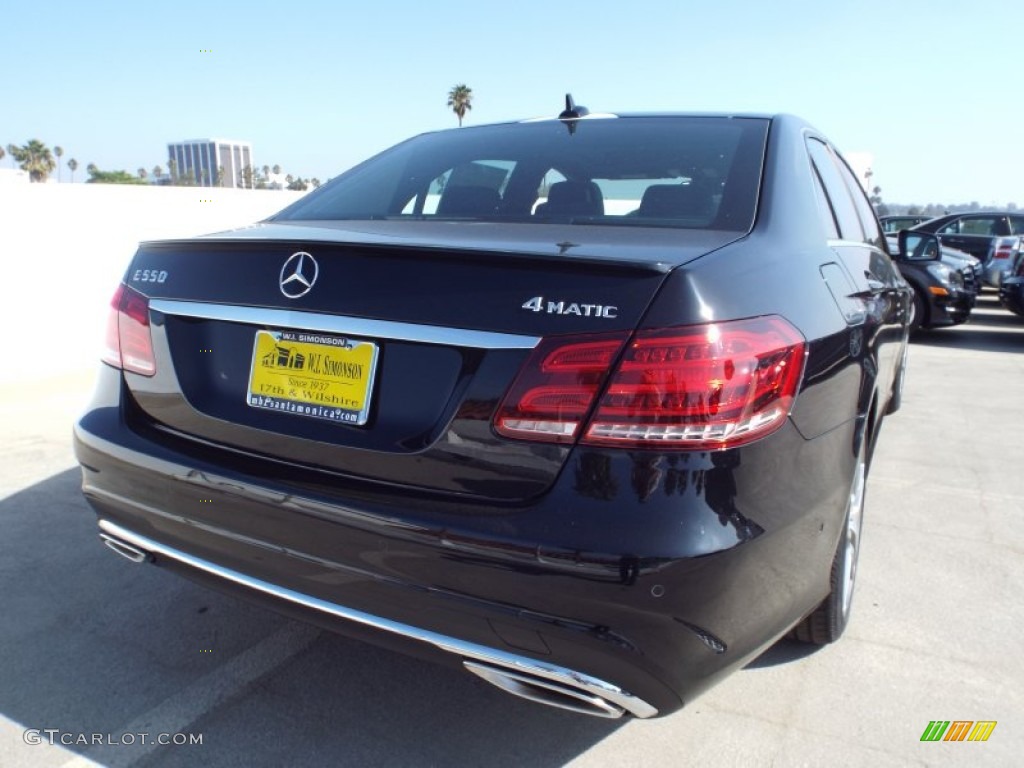 2014 E 550 4Matic Sedan - Black / Black photo #4
