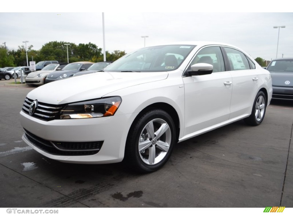 2014 Passat 1.8T Wolfsburg Edition - Candy White / Cornsilk Beige photo #1