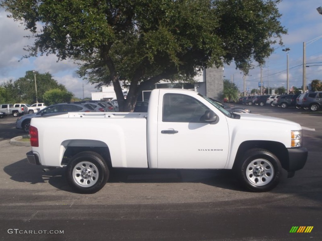 2013 Silverado 1500 Work Truck Regular Cab - Summit White / Dark Titanium photo #6