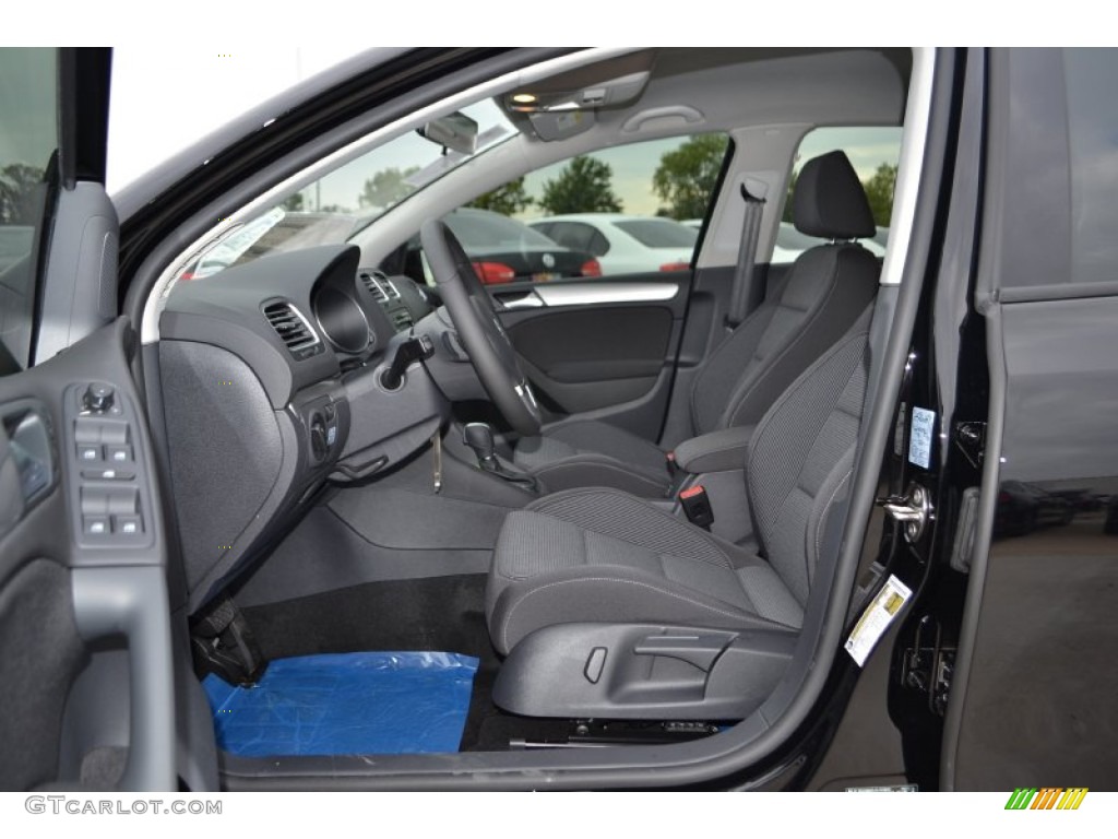 Titan Black Interior 2014 Volkswagen Golf TDI 4 Door Photo #87073064
