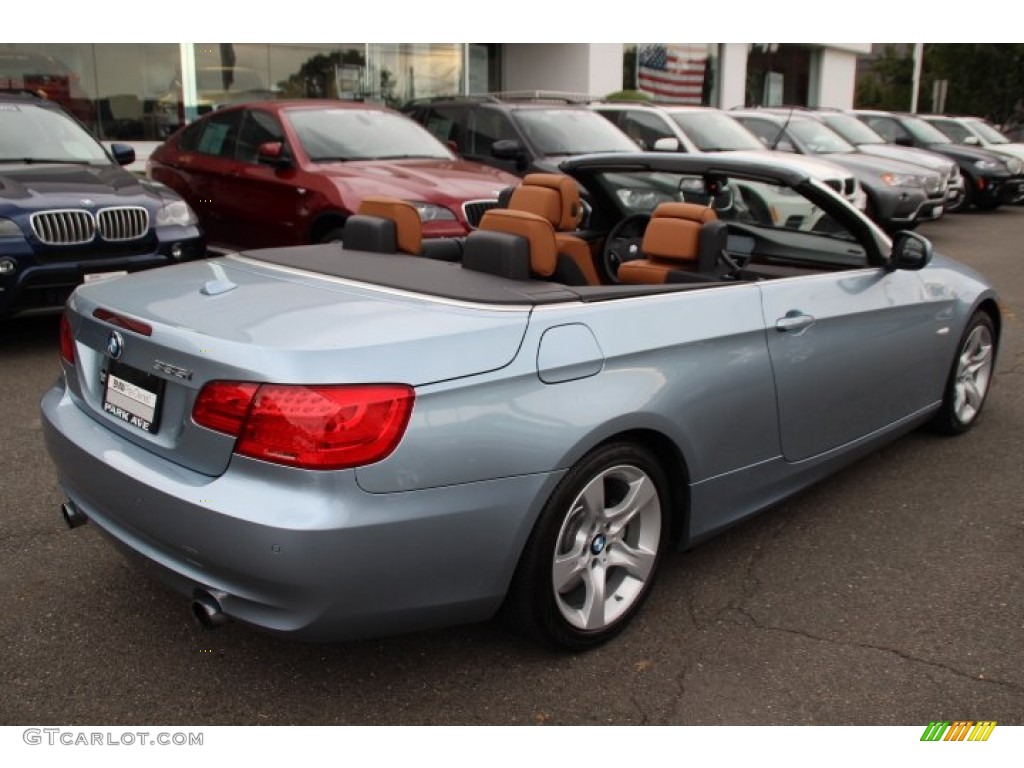 2013 3 Series 335i Convertible - Liquid Blue Metallic / Saddle Brown photo #3