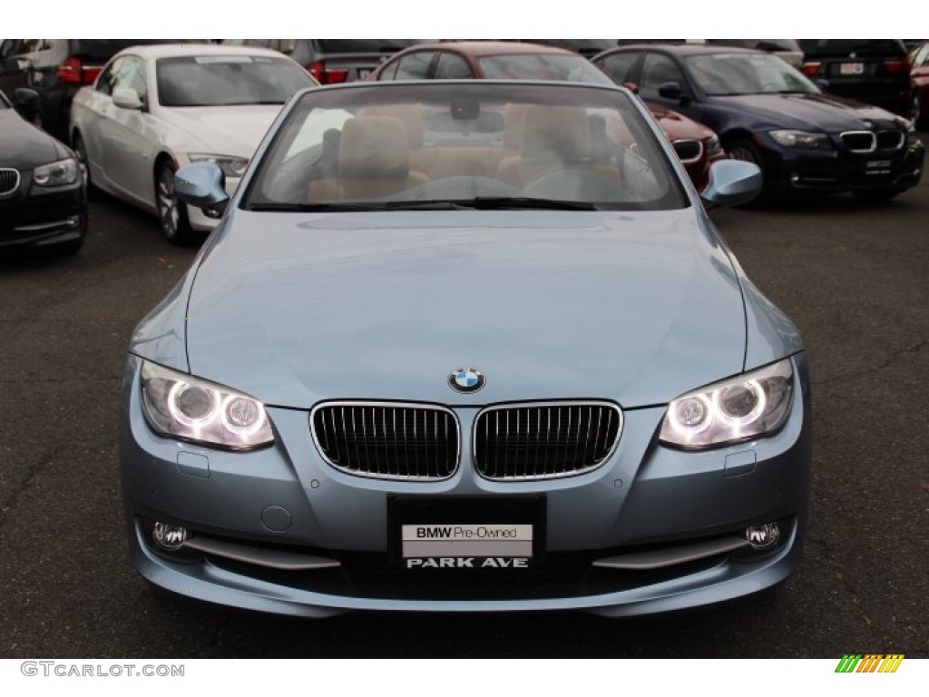 2013 3 Series 335i Convertible - Liquid Blue Metallic / Saddle Brown photo #8