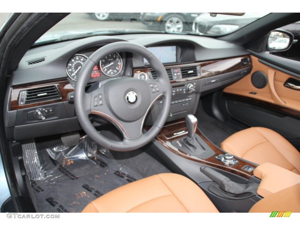 Saddle Brown Interior 2013 BMW 3 Series 335i Convertible Photo #87075099