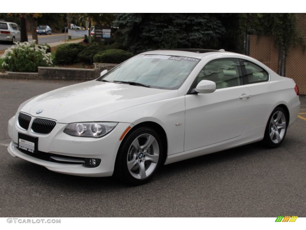2013 3 Series 335i Coupe - Alpine White / Cream Beige photo #7